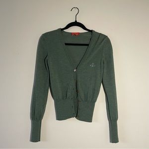 SOLD Vivienne Westwood Green Cardigan Size Small